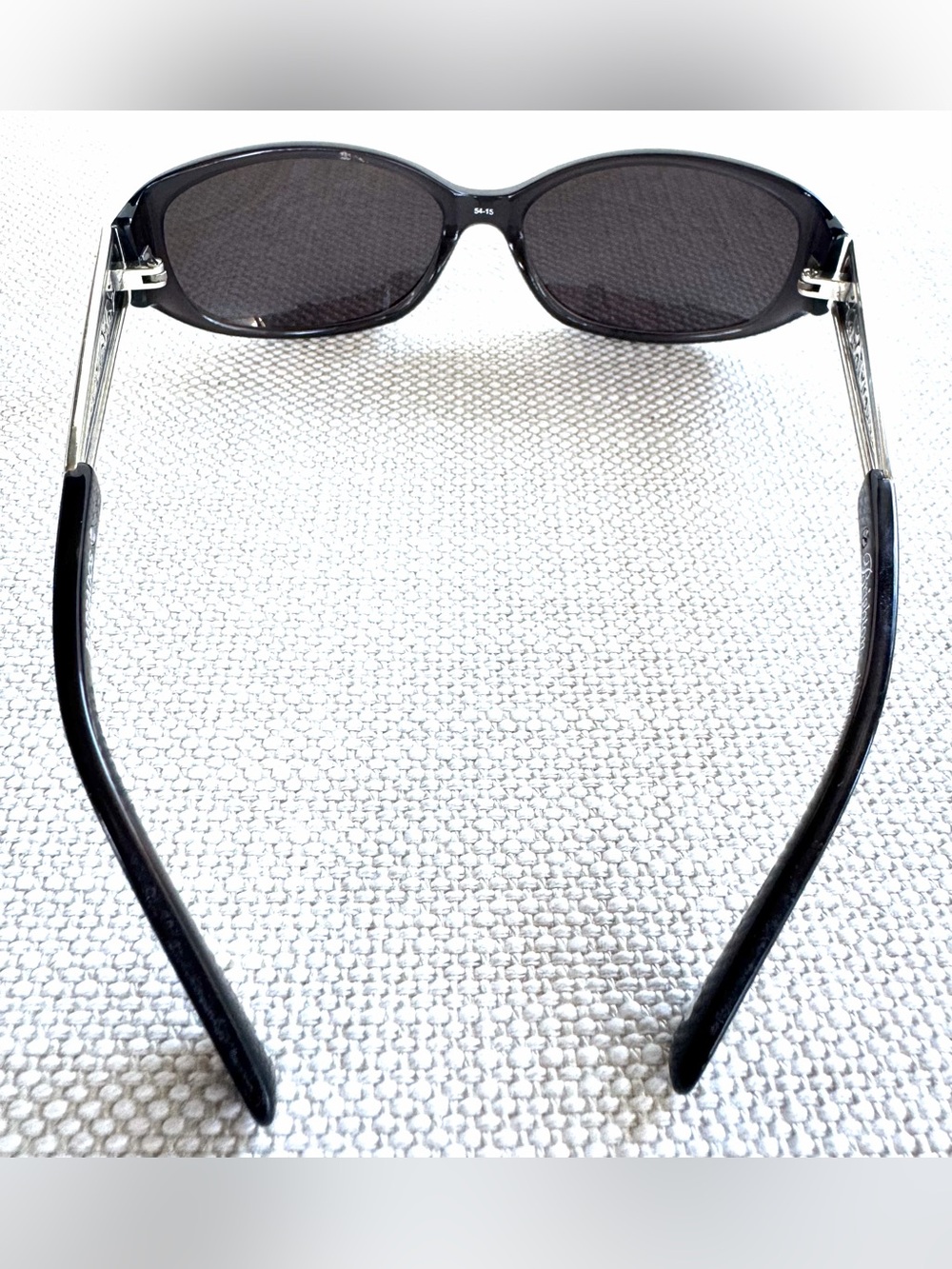 BRIGHTON Barbados Black Sunglasses w/ Case Silver Scroll Temples EUC Small Fit - Picture 11 of 13